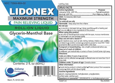 Lidonex Label Lido and Menthol-.jpg label - Lidonex Label Lido and Menthol